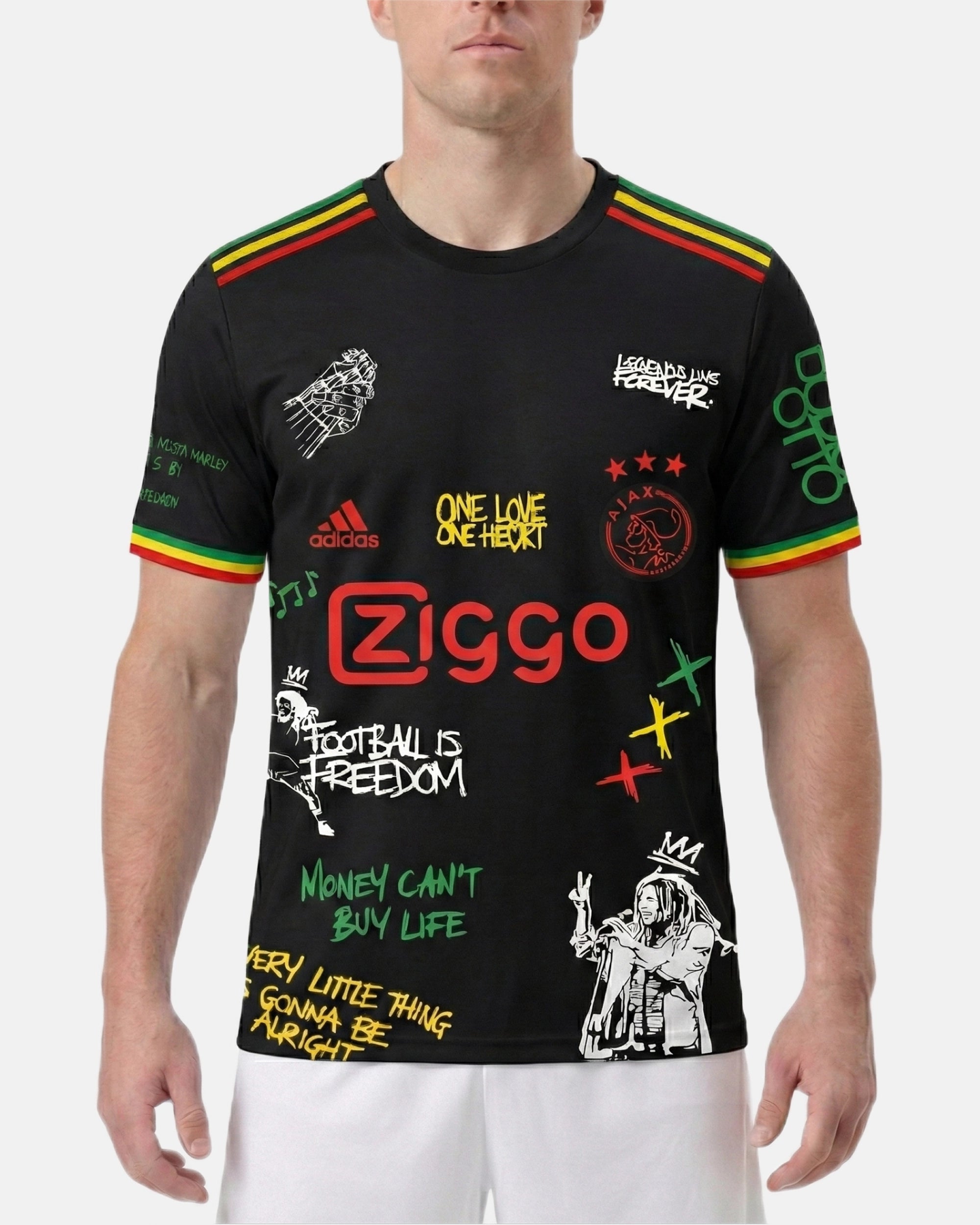 Maillot Ajax Bob Marley Noir