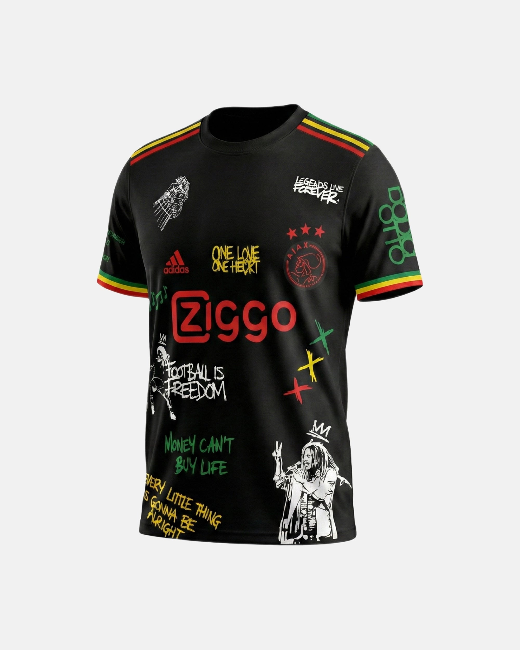 Maillot Ajax Bob Marley Noir