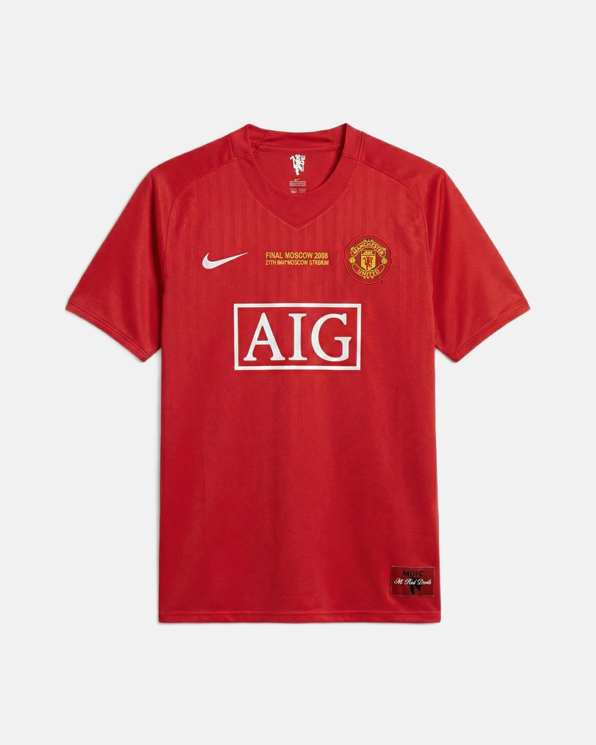 Maillot Ronaldo Manchester United Rouge 2008 Manche Longue