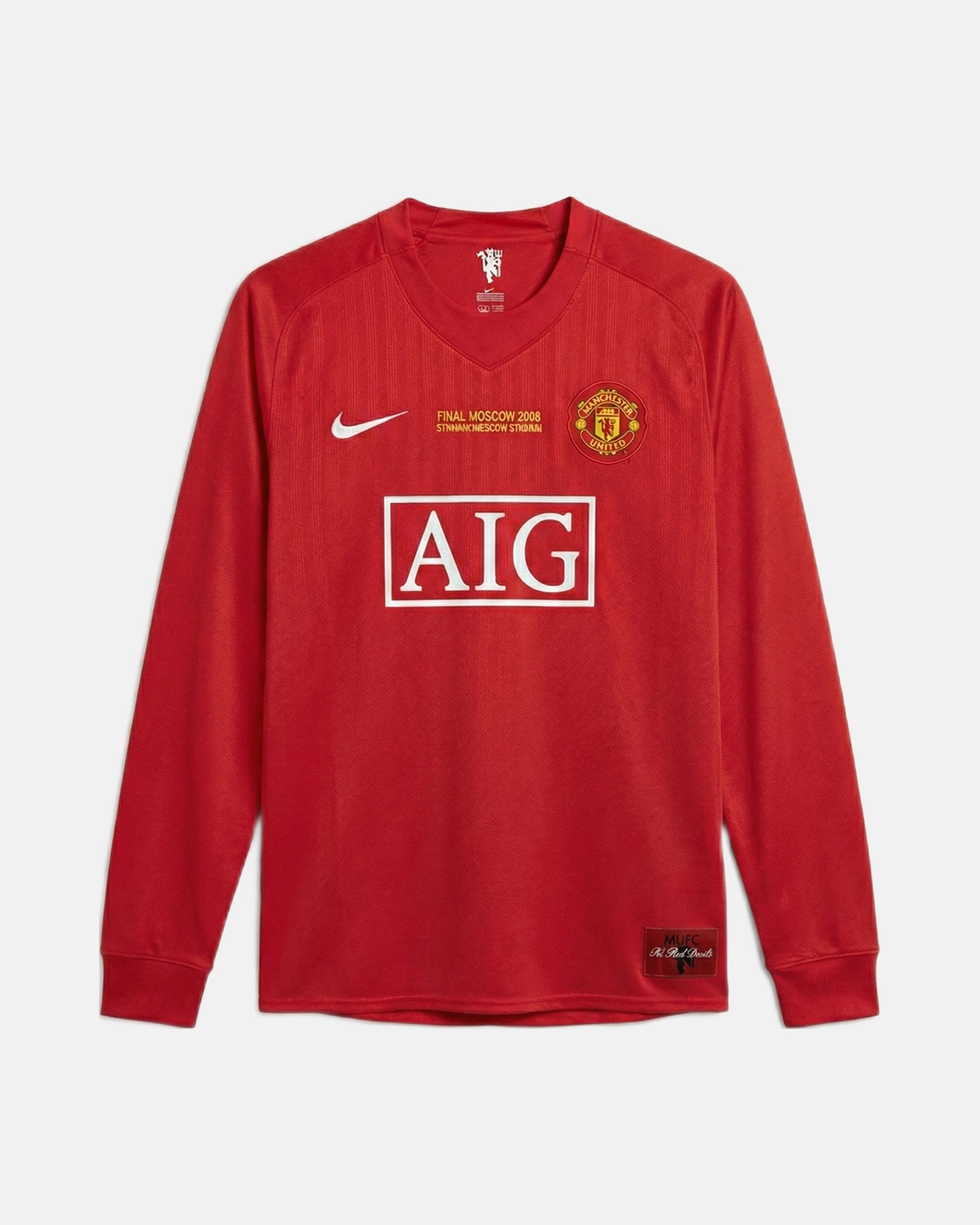 Maillot Ronaldo Manchester United Rouge 2008 Manche Longue