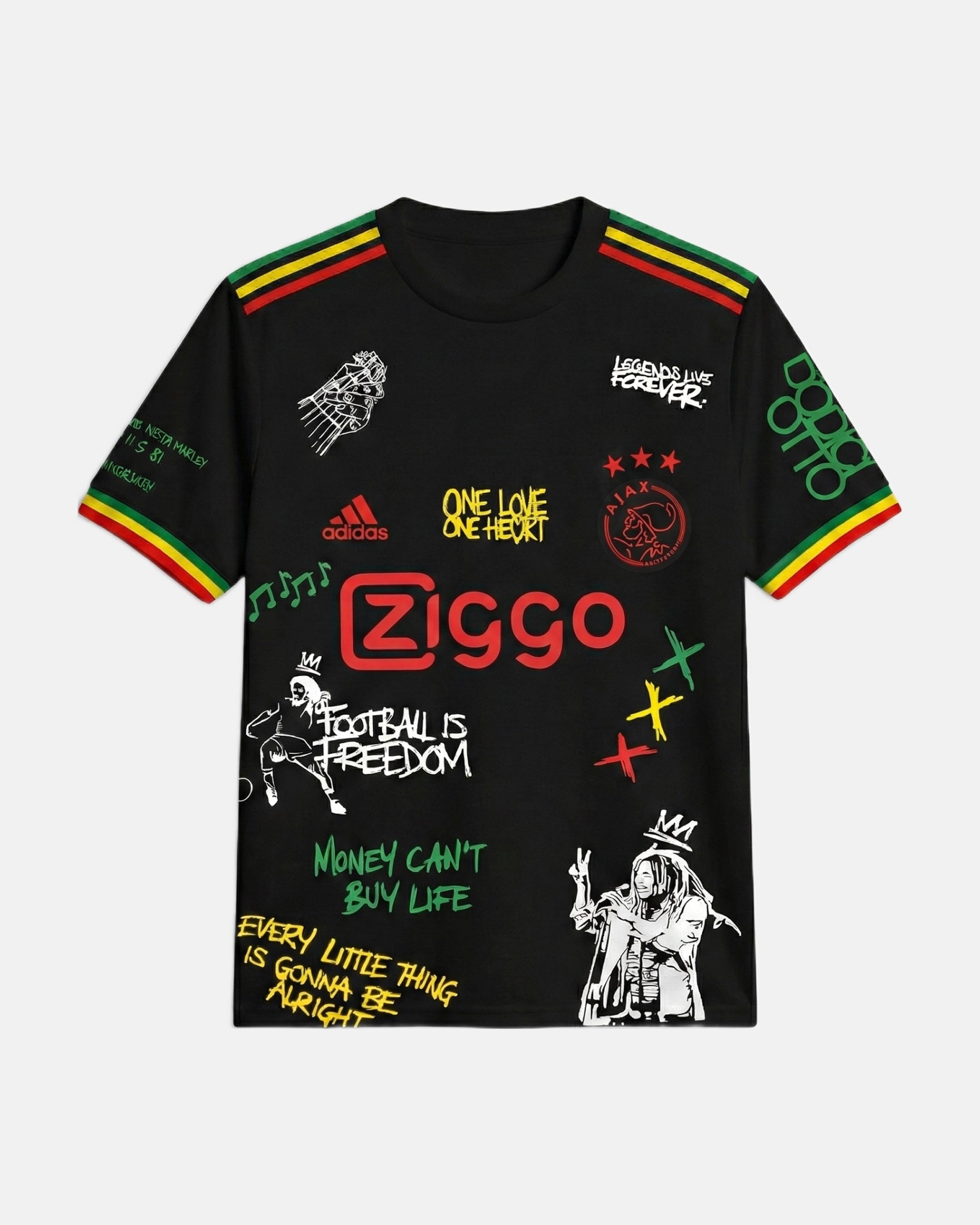 Maillot Ajax Bob Marley Noir