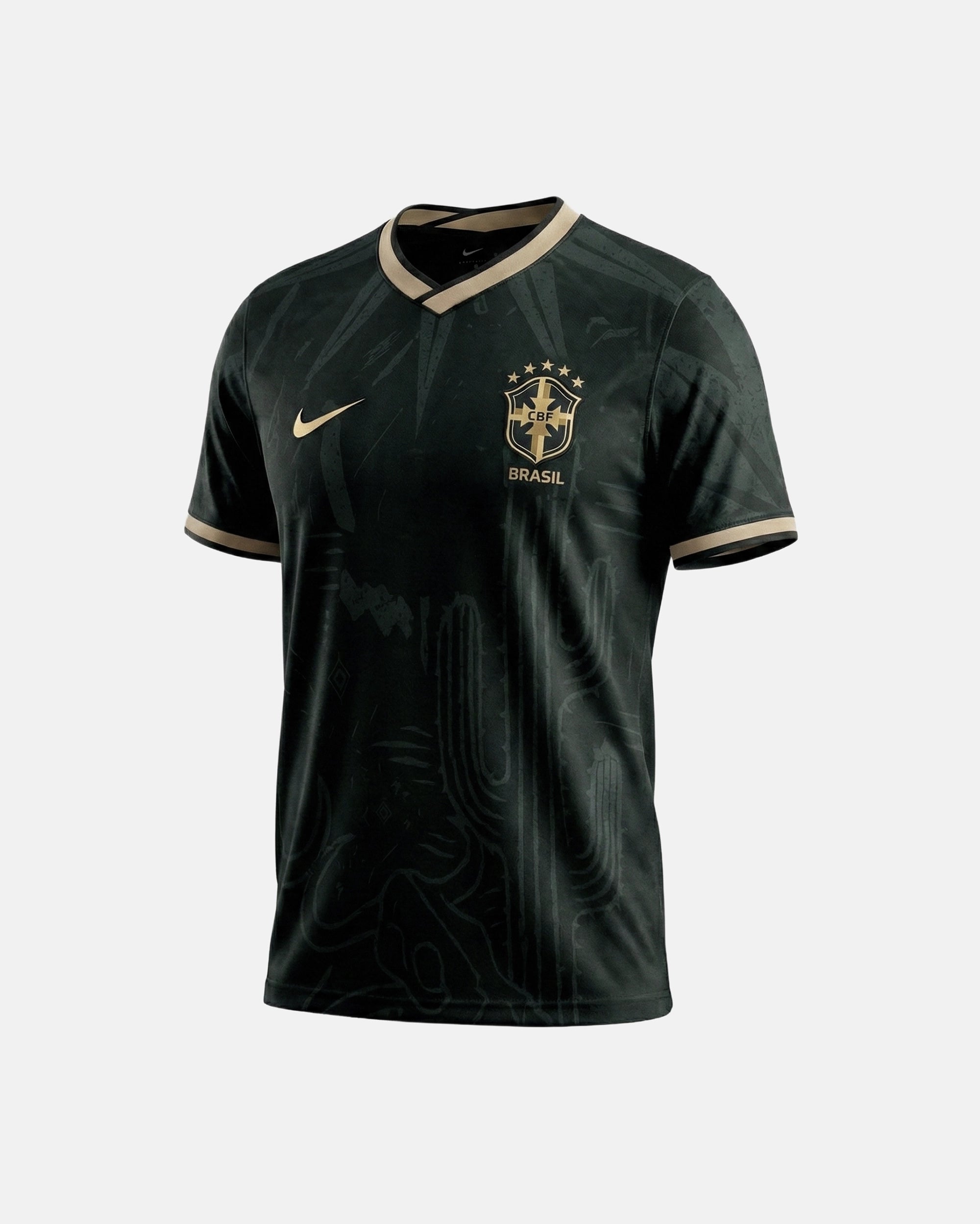 Maillot Bresil Noir Or