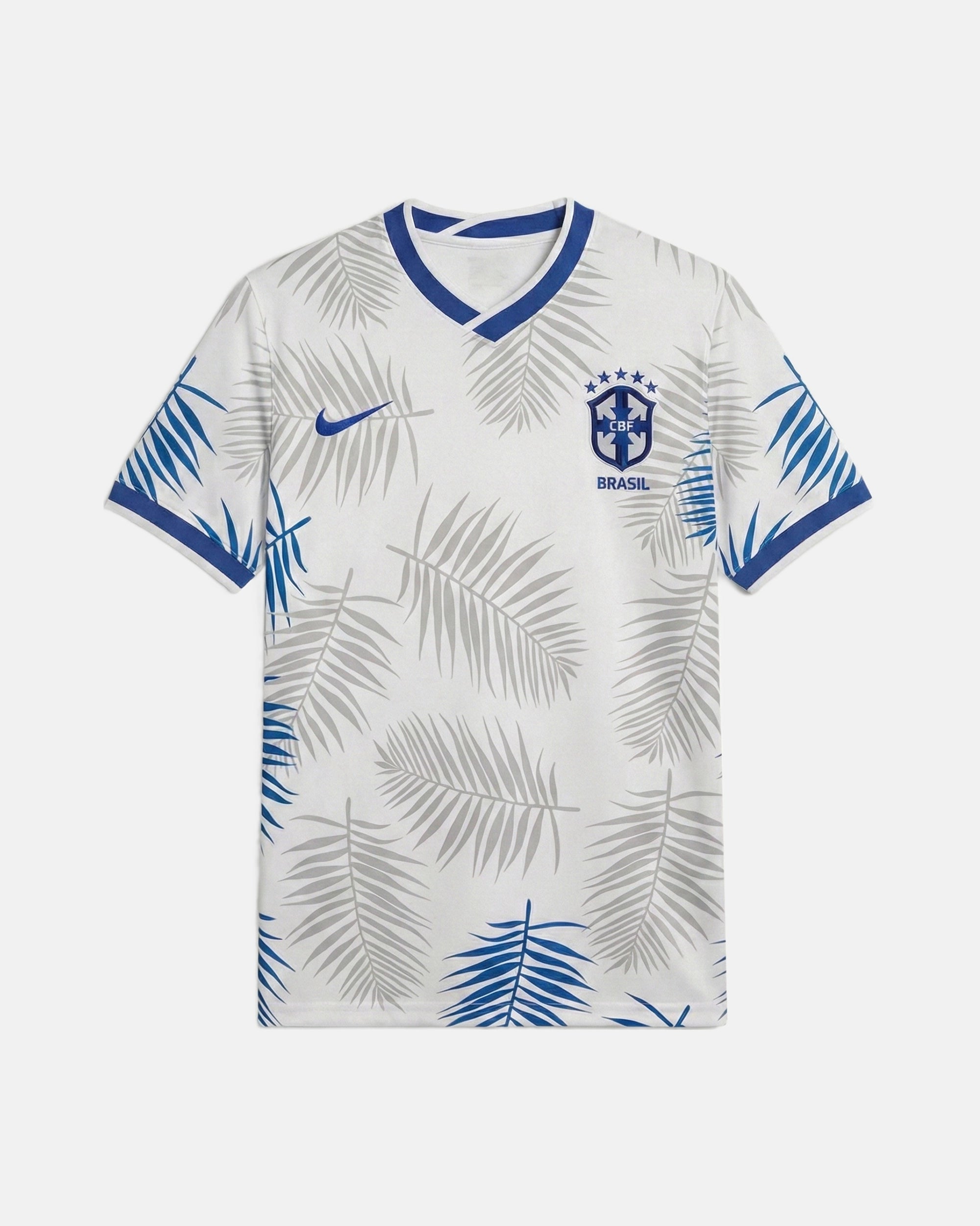 Maillot Bresil Blanc Bleu