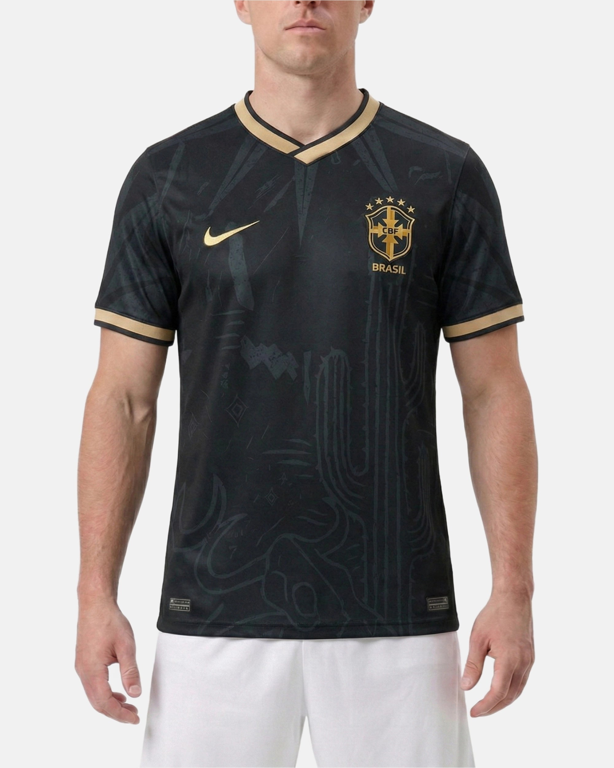 Maillot Bresil Noir Or