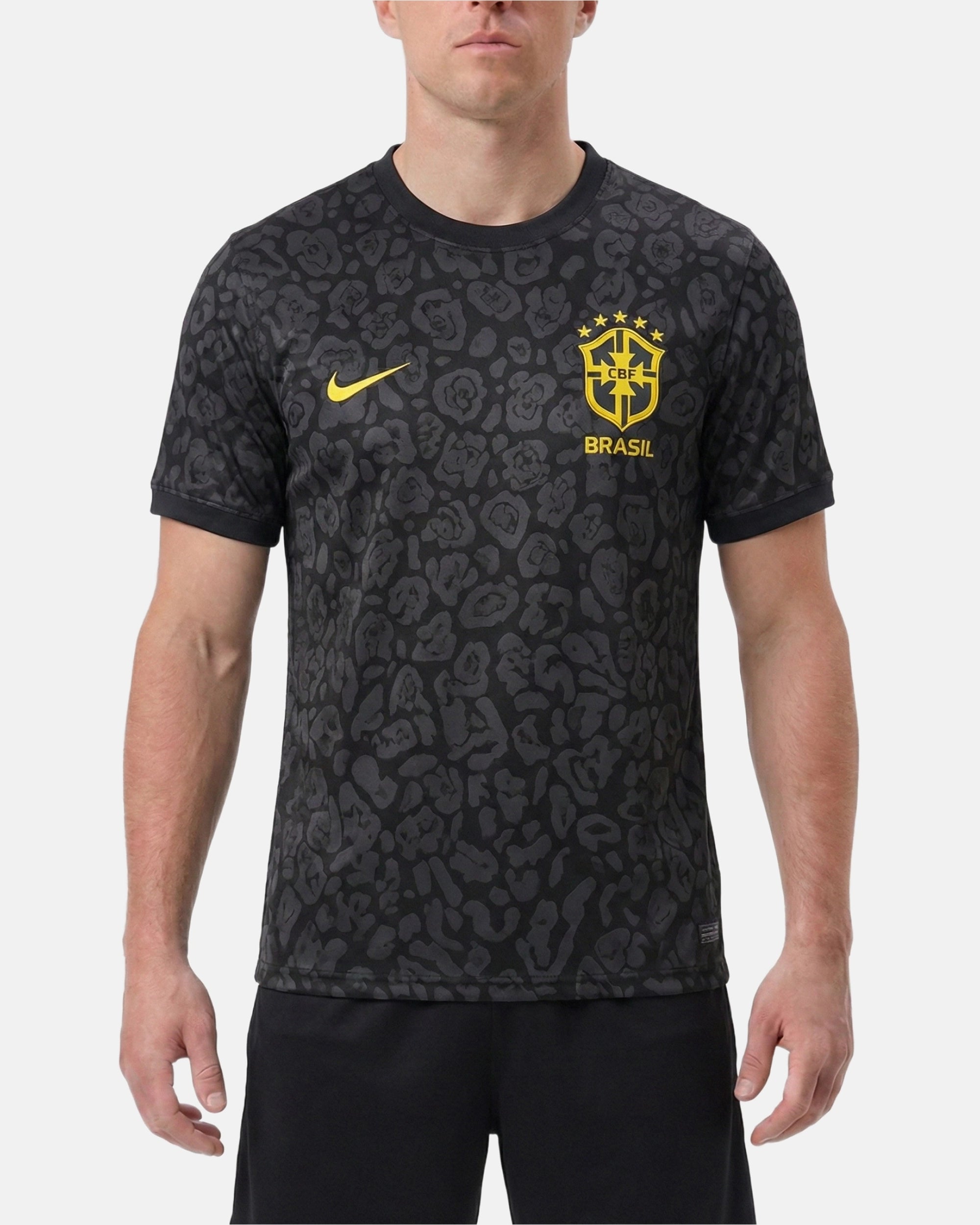 Maillot Bresil Noir Jaune