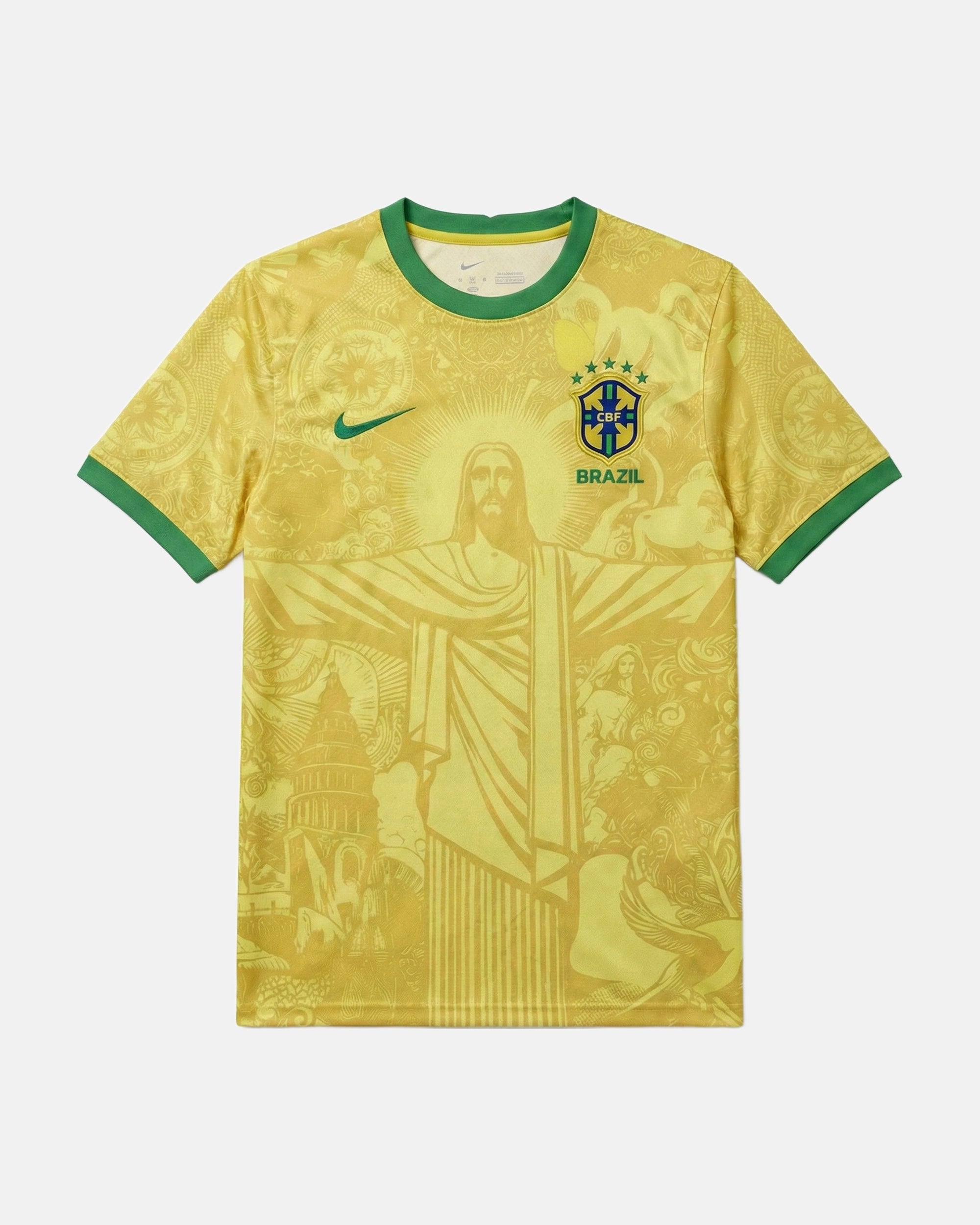 Maillot Bresil Jesus Jaune
